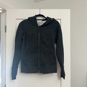 lululemon hoodie jacket dark grey
